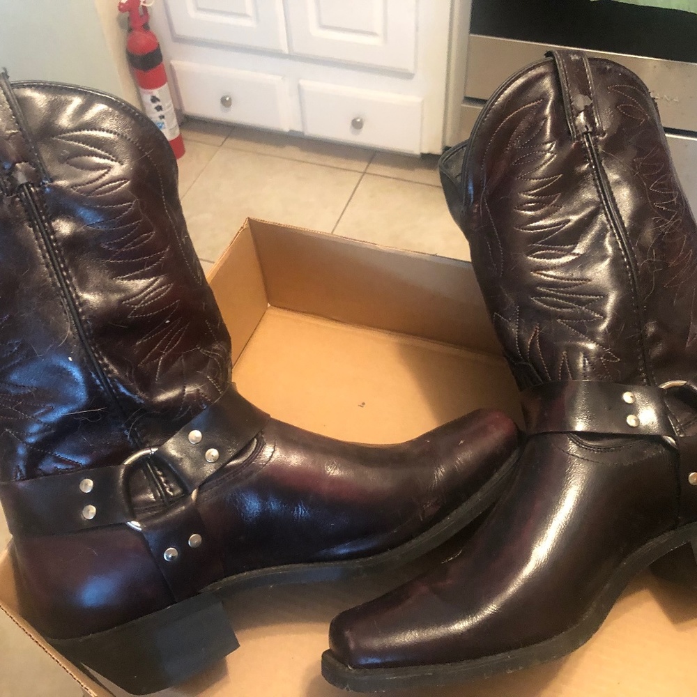 Mens Leather Shepler Cowboy Boot